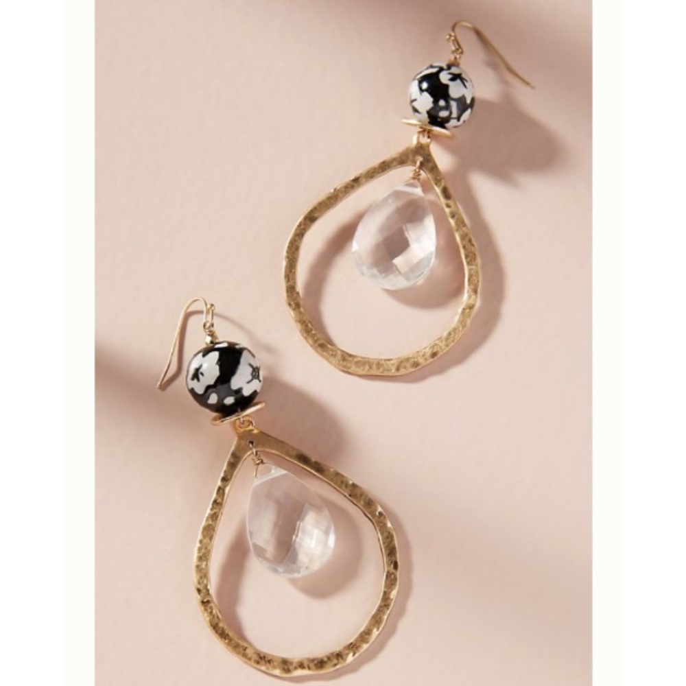 Anthropologie Teardrop Earrings OS